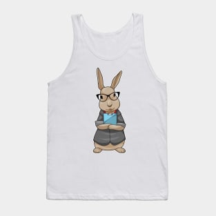 Bunny Secretary Glasses Tank Top